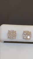 
              1.19 CARAT STERLING SILVER RHODIUM PLATED 7 MM CERTIFIED LAB GROWN DIAMONDS STUDS EARRINGS
            