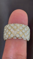 
              1.76 CARAT CERTIFIED LAB GROWN DIAMONDS STERLING SILVER GOLD PLATED RING
            