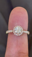 
              14K ROSE GOLD 1.50 CARAT LAB GROWN DIAMONDS ENGAGEMENT WEDDING RING
            