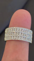 
              2.02 CARAT CERTIFIED LAB GROWN DIAMONDS STERLING SILVER GOLD PLATED RING
            