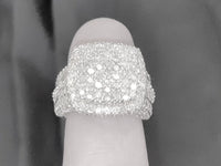 
              10K SOLID WHITE GOLD 7.50 CARAT REAL DIAMOND ENGAGEMENT RING WEDDING PINKY BAND
            