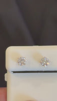 
              14K YELLOW GOLD 1 CARAT CERTIFIED LAB GROWN DIAMONDS 5 MM SOLITAIRE STUDS EARRINGS
            