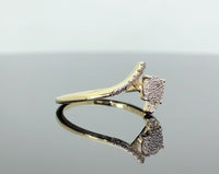 
              10K YELLOW GOLD .20 CARAT WOMEN REAL DIAMOND ENGAGEMENT ANNIVERSARY RING
            