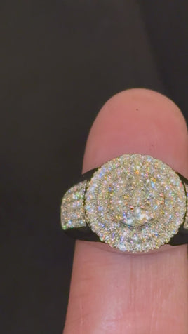 2.31 CARAT CERTIFIED LAB GROWN DIAMONDS STERLING SILVER RING