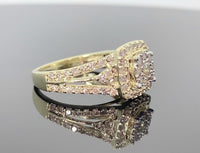 
              10K YELLOW GOLD 1.15 CARAT WOMEN REAL DIAMOND ENGAGEMENT RING WEDDING RING BRIDAL
            