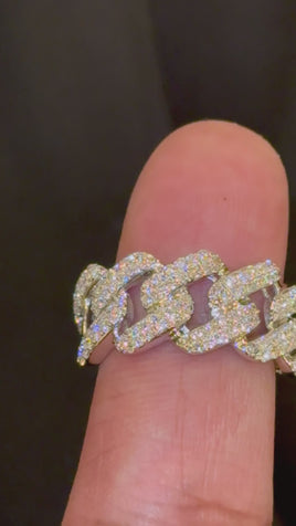 1.33 CARAT CERTIFIED LAB GROWN DIAMONDS STERLING SILVER RING