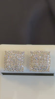 
              .98 CARAT CERTIFIED LAB GROWN DIAMONDS 10 MM STERLING SILVER RHODIUM PLATED STUDS EARRING
            