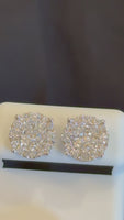 
              1.80 CARAT CERTIFED LAB GROWN DIAMONDS STERLING SILVER 11 MM STUDS EARRINGS
            