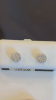 
              .16 CARAT CERTIFED LAB GROWN DIAMONDS STERLING SILVER 5 MM STUDS EARRINGS
            