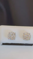 
              .55 CARAT STERLING SILVER 6 MM CERTIFIED LAB GROWN DIAMONDS STUDS EARRINGS
            