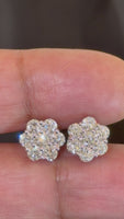 
              2.08 CARAT CERTIFIED LAB GROWN DIAMONDS 10 MM STERLING SILVER RHODIUM PLATED STUDS EARRINGS
            