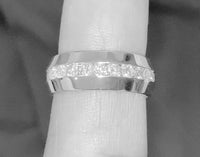 
              10K WHITE GOLD 1.10 CARAT NATURAL DIAMOND WEDDING BAND BRIDAL ENGAGEMENT RING
            