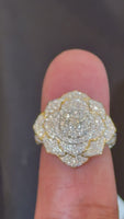 
              1.75 CARAT LAB GROWN DIAMONDS STERLING SILVER GOLD PLATED ENGAGEMENT WEDDING RING
            