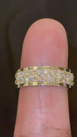 
              10K WHITE GOLD 1 CARAT NATURAL DIAMOND WEDDING BAND BRIDAL ENGAGEMENT RING
            