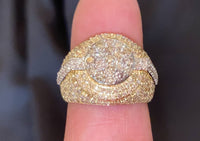 
              10K SOLID YELLOW GOLD 3.25 CARAT REAL DIAMOND ENGAGEMENT RING WEDDING PINKY BAND
            