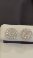 
              1.44 CARAT CERTIFIED LAB GROWN DIAMONDS 10 MM STERLING SILVER RHODIUM PLATED STUDS EARRING
            