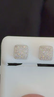 
              .40 CARAT NATURAL DIAMONDS STERLING SILVER MENS WOMENS 8 MM EARRINGS STUDS
            