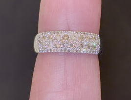.90 CARAT NATURAL DIAMOND STERLING SILVER ENGAGEMENT BRIDAL WEDDING RING BAND