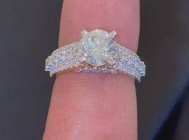 10K YELLOW GOLD 3.68 CARAT CERTIFIED LAB GROWN DIAMONDS RING