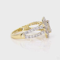 
              10K YELLOW GOLD 2.40 CARAT CERTIFIED LAB GROWN DIAMONDS EMERALD CUT RING
            