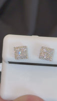 
              .51 CARAT CERTIFED LAB GROWN DIAMONDS STERLING SILVER 6.5 MM STUDS EARRINGS
            