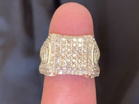 
              10K SOLID YELLOW GOLD 2.25 CARAT REAL DIAMOND ENGAGEMENT RING WEDDING PINKY BAND
            