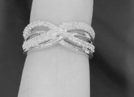 10K WHITE GOLD .60 CARAT WOMEN REAL DIAMOND ENGAGEMENT RING WEDDING RING BRIDAL