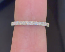 10K WHITE GOLD .50 CARAT CERTIFIED LAB GROWN DIAMONDS BAND