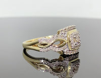 
              10K YELLOW GOLD .75 CARAT WOMEN REAL DIAMOND ENGAGEMENT ANNIVERSARY RING
            