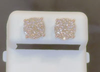 
              10K YELLOW GOLD 1.15 CARAT MENS WOMENS 9 mm 100% GENUINE DIAMONDS EARRING STUDS
            