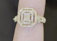 
              10K YELLOW GOLD 1.15 CARAT WOMEN REAL DIAMOND ENGAGEMENT RING WEDDING RING BRIDAL
            