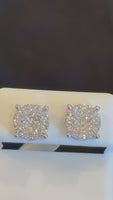 
              1.06 CARAT CERTIFED LAB GROWN DIAMONDS STERLING SILVER 10 MM STUDS EARRINGS
            