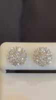 
              2.19 CARAT CERTIFIED LAB GROWN DIAMONDS 10 MM STERLING SILVER RHODIUM PLATED STUDS EARRINGS
            