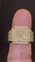 
              10K SOLID YELLOW GOLD 2.25 CARAT REAL DIAMOND ENGAGEMENT RING WEDDING PINKY BAND
            