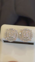 
              1.19 CARAT CERTIFED LAB GROWN DIAMONDS STERLING SILVER 12 MM STUDS EARRINGS
            
