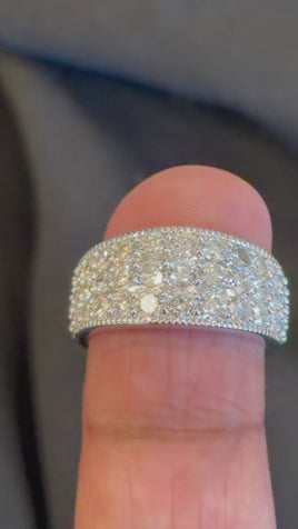 2.36 CARAT CERTIFIED LAB GROWN DIAMONDS STERLING SILVER RHODIUM PLATED ENGAGEMENT WEDDING RING