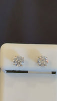 
              14K YELLOW GOLD 1.45 CARAT CERTIFIED LAB GROWN DIAMONDS 6 MM SOLITAIRE STUDS EARRINGS
            