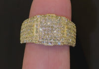 
              10K SOLID YELLOW GOLD 1.75 CARAT REAL DIAMOND ENGAGEMENT RING WEDDING PINKY BAND
            