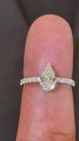
              14K WHITE GOLD 1.25 CARAT CERTIFIED LAB GROWN DIAMONDS ENGAGEMENT WEDDING RING
            