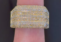 
              10K SOLID YELLOW GOLD 4.25 CARAT REAL DIAMOND ENGAGEMENT RING WEDDING PINKY BAND
            