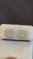 
              1.11 CARAT CERTIFED LAB GROWN DIAMONDS STERLING SILVER 9 MM STUDS EARRINGS
            