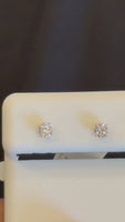 
              14K YELLOW GOLD .28 CARAT CERTIFIED LAB GROWN DIAMONDS 3 MM SOLITAIRE STUDS EARRINGS
            