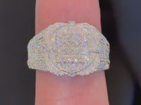 
              2.02 CARAT CERTIFIED LAB GROWN DIAMONDS STERLING SILVER RING
            