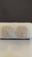 
              1.10 CARAT CERTIFED LAB GROWN DIAMONDS STERLING SILVER 11 MM STUDS EARRINGS
            