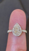 
              14K YELLOW GOLD 2.16 CARAT CERTIFIED LAB GROWN DIAMONDS ENGAGEMENT WEDDING RING
            