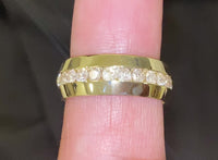 
              10K YELLOW GOLD 1.10 CARAT NATURAL DIAMOND WEDDING BAND BRIDAL ENGAGEMENT RING
            