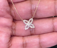 
              10K YELLOW GOLD .40 CARAT REAL DIAMOND PENDANT NECKLACE WITH GOLD CHAIN
            