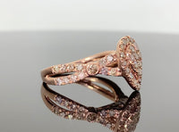 
              10K ROSE GOLD 1.10 CARAT WOMEN REAL DIAMOND ENGAGEMENT RING WEDDING BRIDAL
            