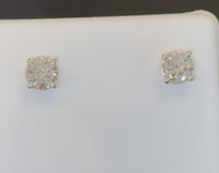 
              10K YELLOW GOLD 1.05 CARAT 5 MM CERTIFIED LAB GROWN DIAMONDS STUDS EARRINGS
            