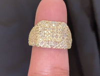 
              10K SOLID YELLOW GOLD 2.50 CARAT REAL DIAMOND ENGAGEMENT RING WEDDING PINKY BAND
            